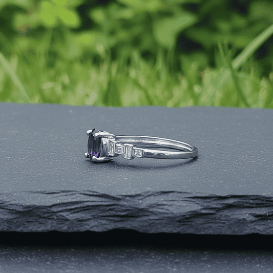 Bague en Améthyste et cuivre (BAG86)