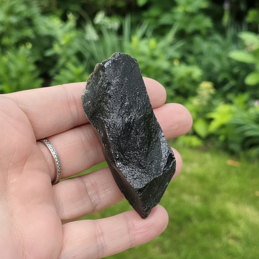 Obsidienne noire brute 48g (MB411 - 4)