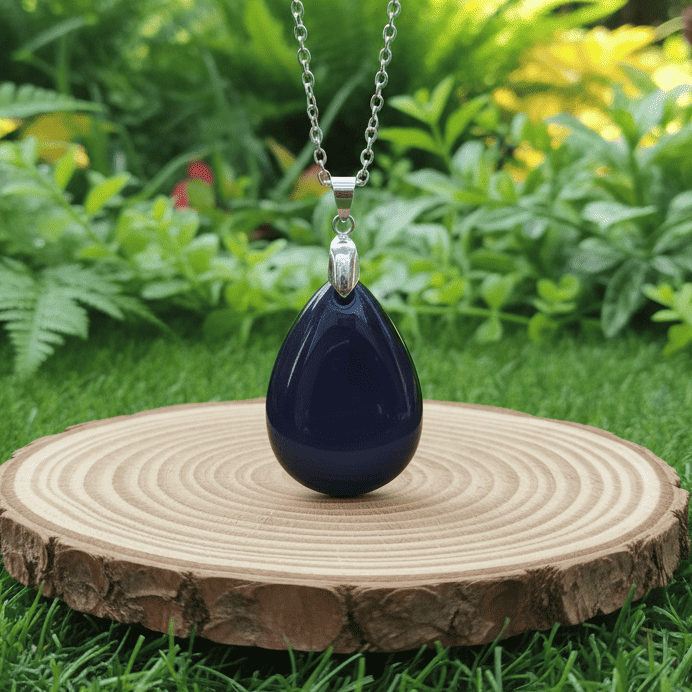 Pendentif biface en Obsidienne Œil Céleste (PE1020 - 9)
