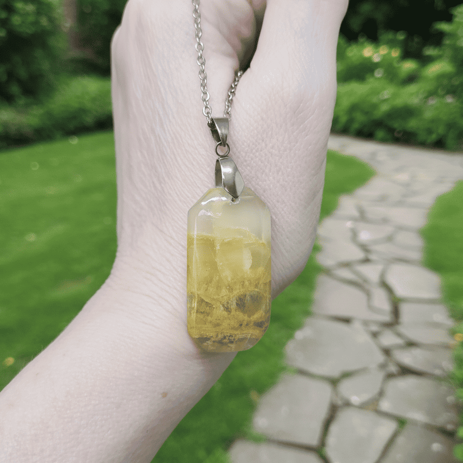 Pendentif en Calcite et Aragonite (PE1423 - 2)