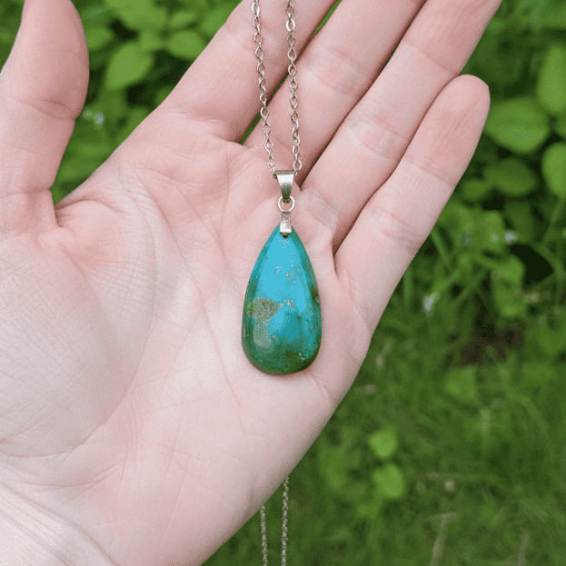 Pendentif en Chrysocolle (PE1647)