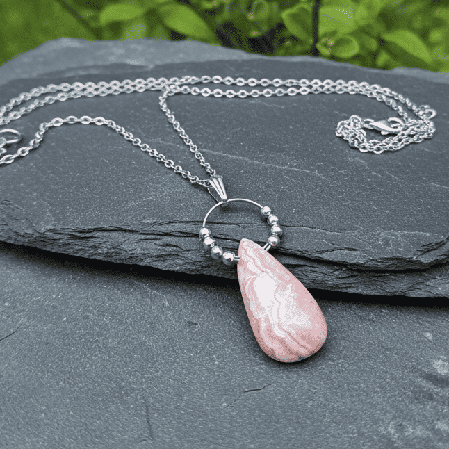 Pendentif en Rhodochrosite (PEL21 - 31)