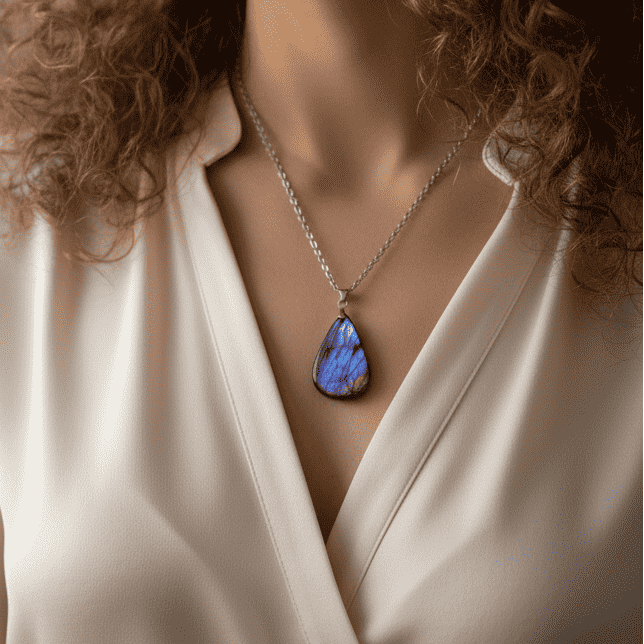 Pendentif en Labradorite violette (PE2149)