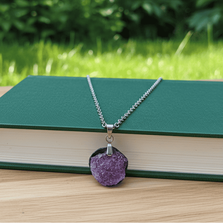 Pendentif en Rubis et Schiste (PE2021 - 7)