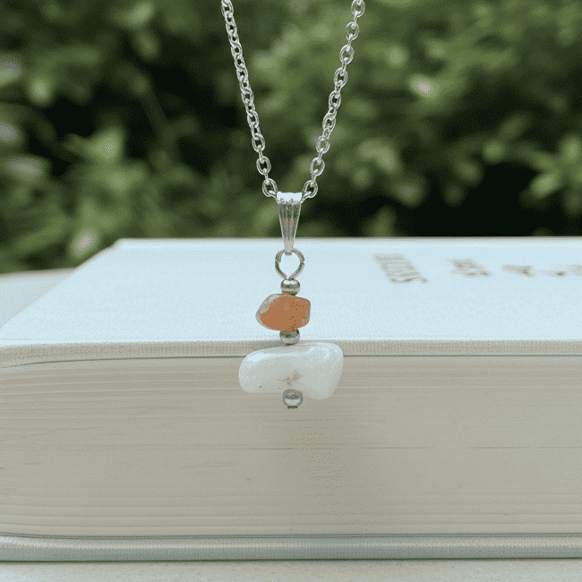 Pendentif en Opale Welo et Topaze impériale (PE2161)