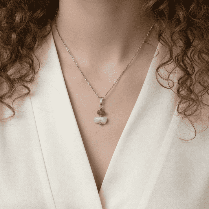 Pendentif en Opale Welo et Topaze impériale (PE2161)