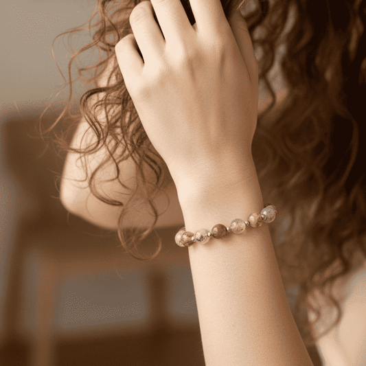 Bracelet en Quartz Lodolite