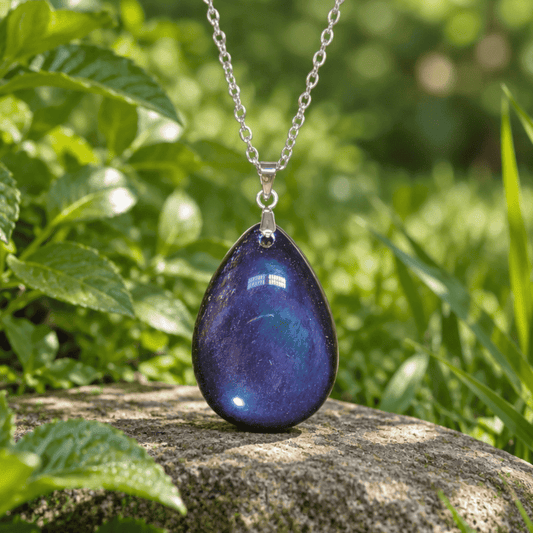 Pendentif en Obsidienne Œil Céleste biface (PE1020 - 10)