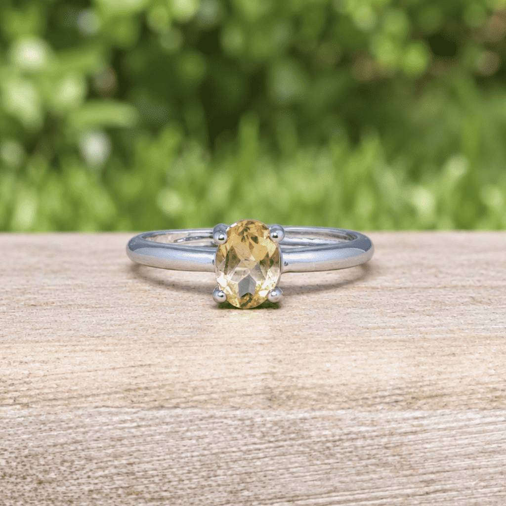 Bague en Citrine et cuivre (BAG81)