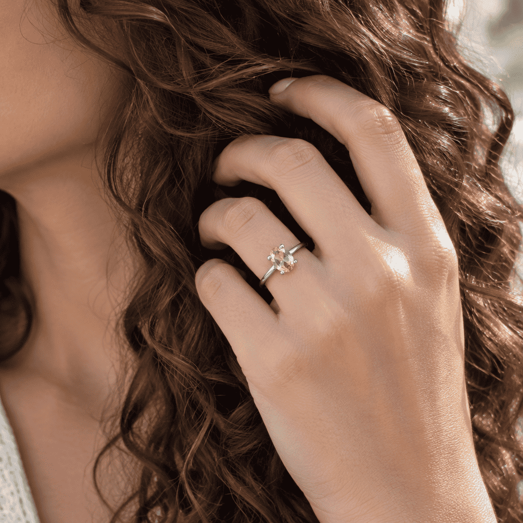 Bague en Citrine et cuivre (BAG81)
