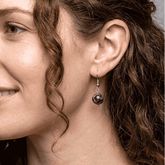 Boucles d'oreilles en Gabbro (BO253)