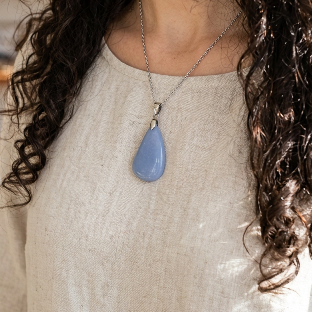Pendentif en Angélite (PE905)