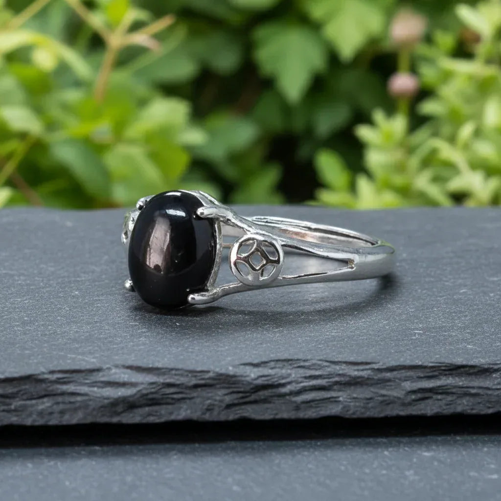 Bague réglable en Hypersthène (BAG63-3)