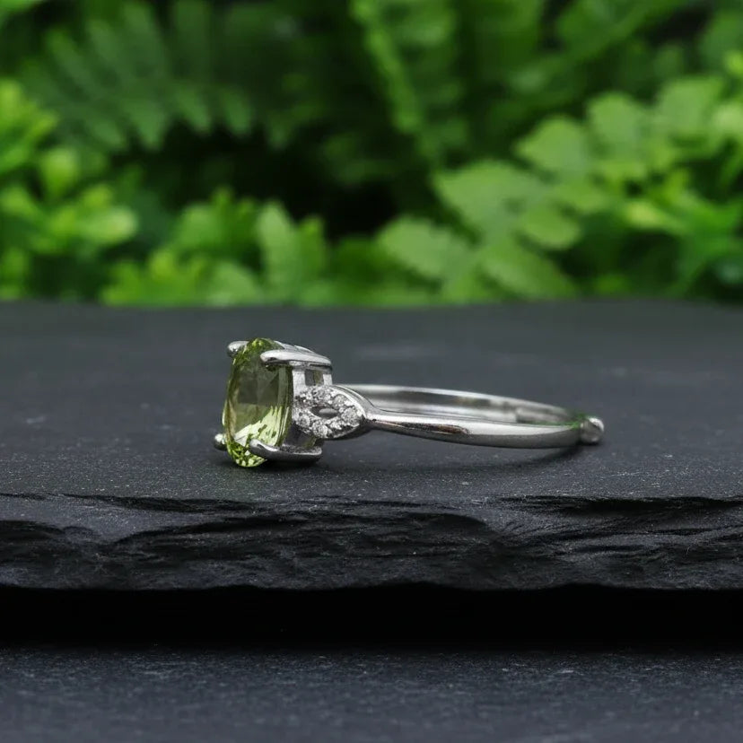 Bague réglable en Péridot (BAG30-11)
