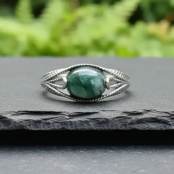 Bague réglable en Séraphinite (BAG73 - 4)