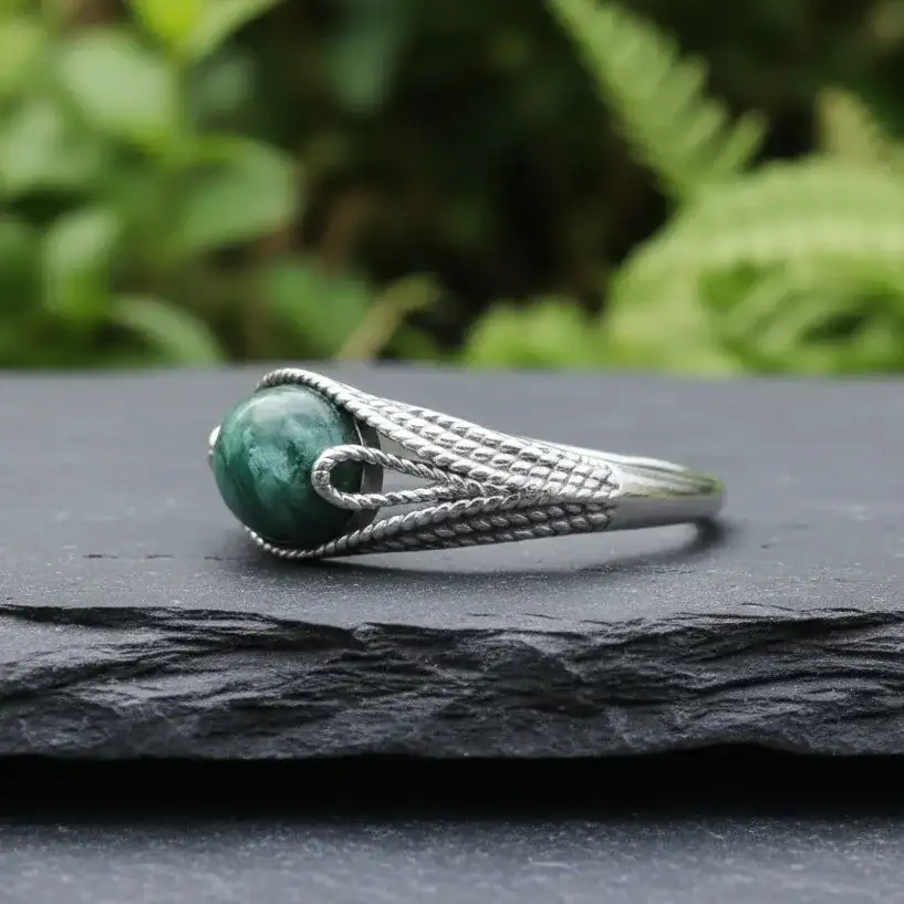 Bague réglable en Séraphinite (BAG73 - 4)