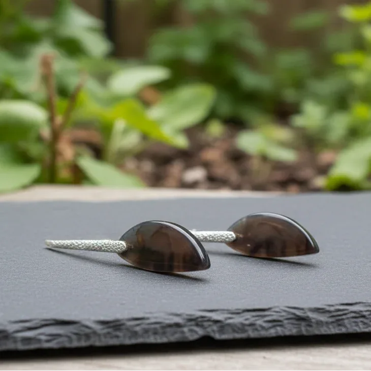 Boucles d'oreilles en Agate Montana (BO114)