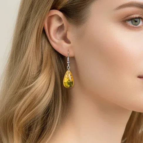 Boucles d'oreilles en Ambre (BO211)