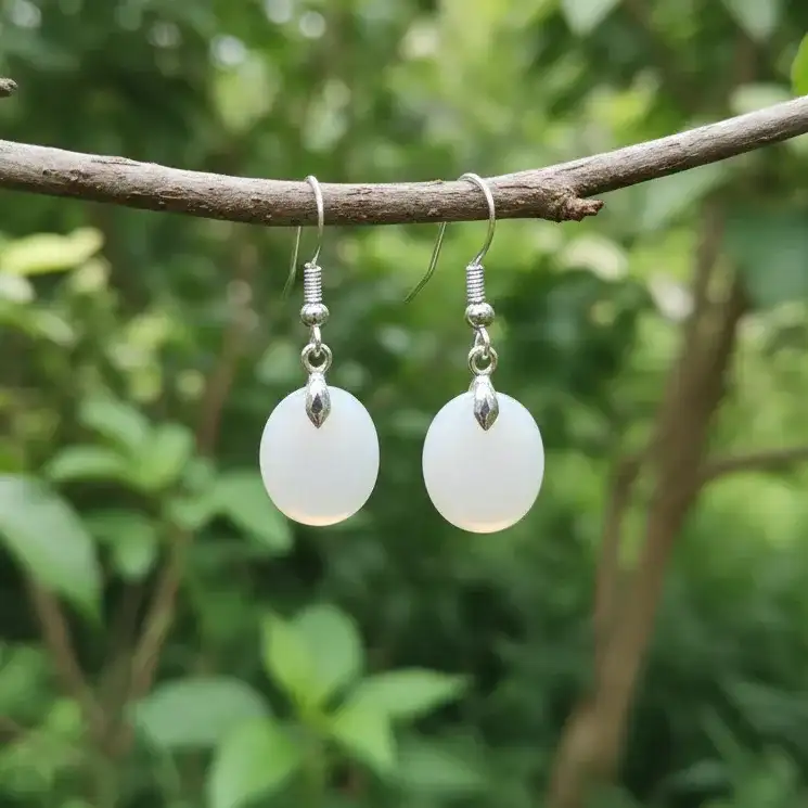 Boucles d'oreilles en Pierre de Lune (BO209 - 1)