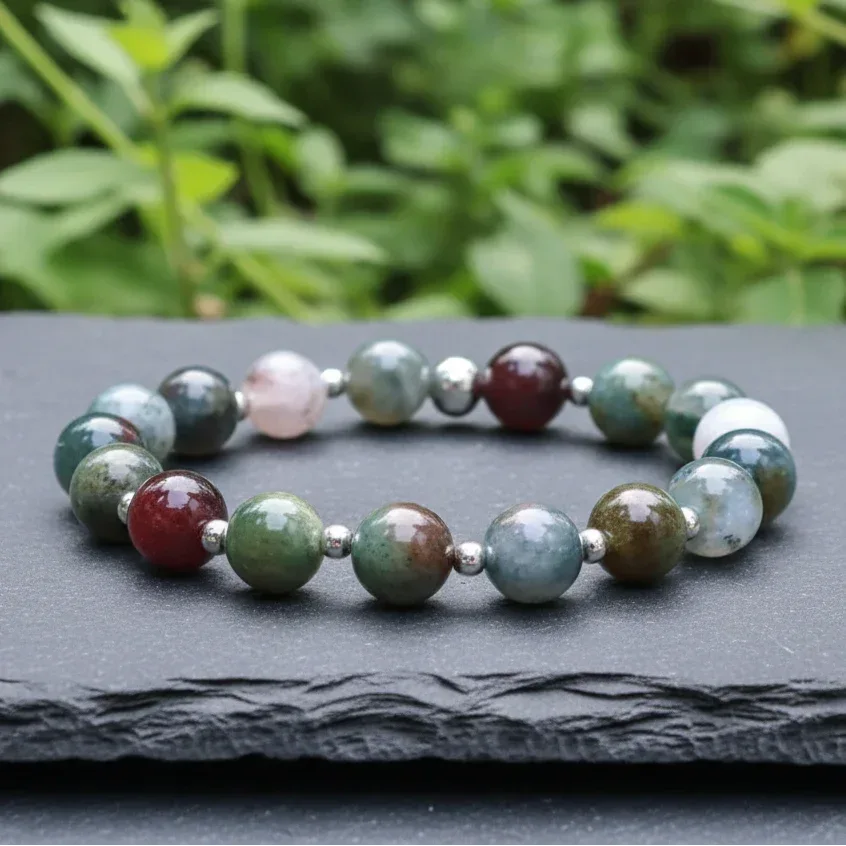 Bracelet en Agate indienne 8mm - 21