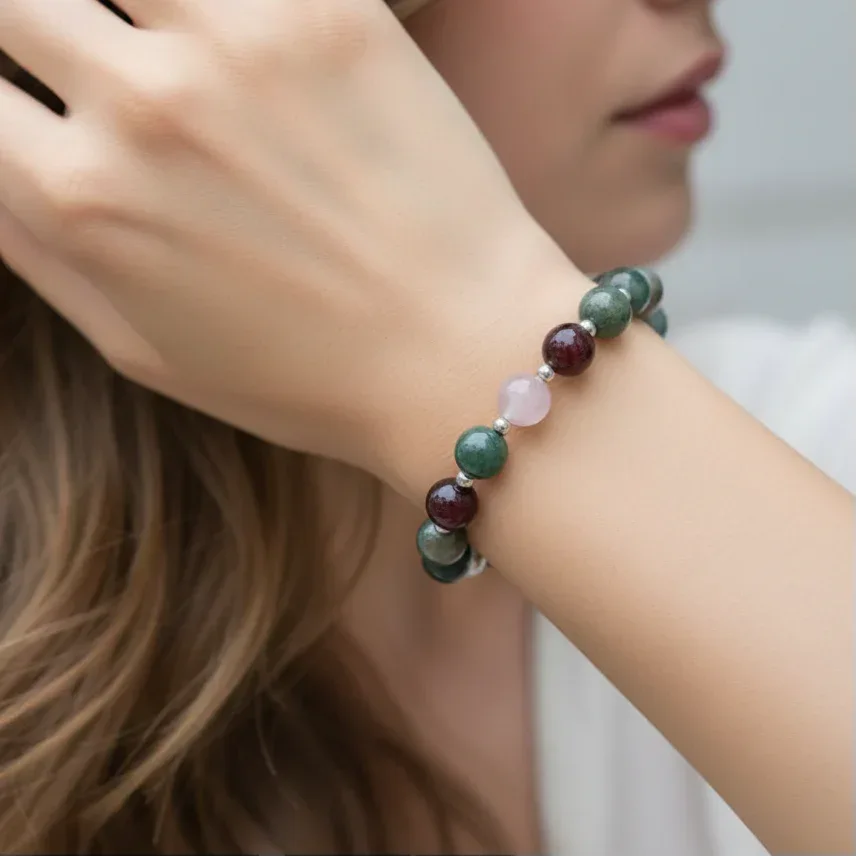 Bracelet en Agate indienne 8mm