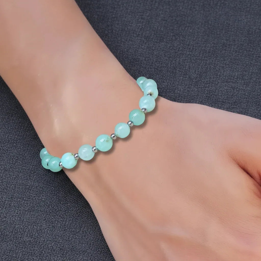 Bracelet en Chrysoprase
