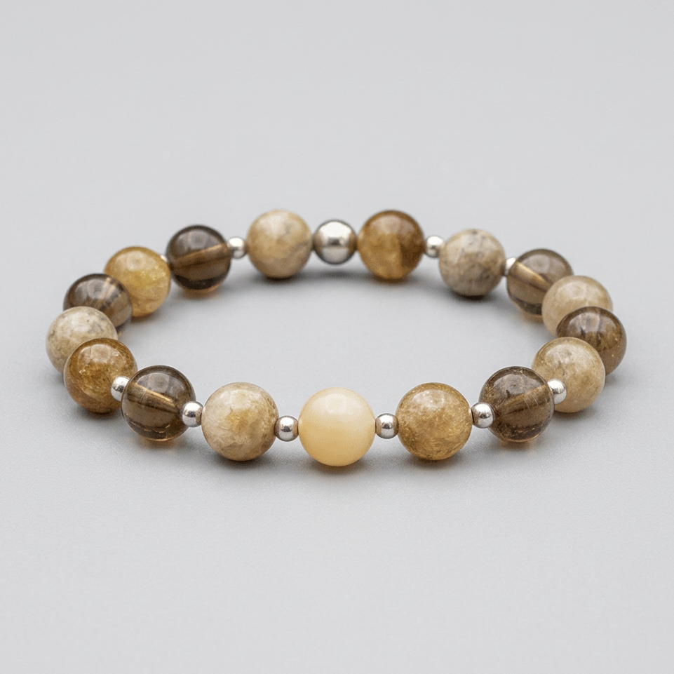 Bracelet en Grenat Grossulaire en 8mm