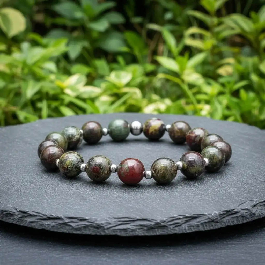Bracelet en Jaspe Sang de dragon - 18
