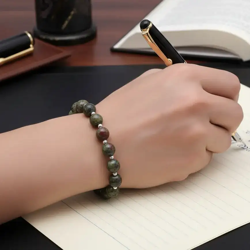 Bracelet en Jaspe Sang de dragon