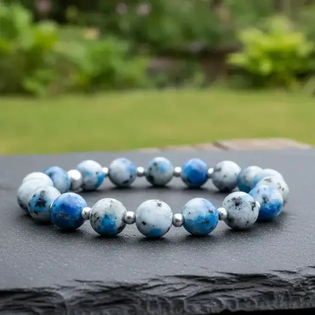 Bracelet en K2 (Azurite et Granite) - 21