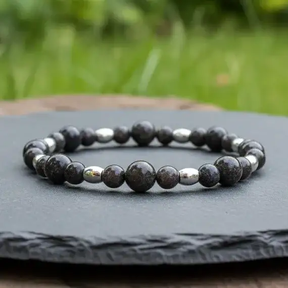 Bracelet en Opale du Honduras 6 et 8mm - 18