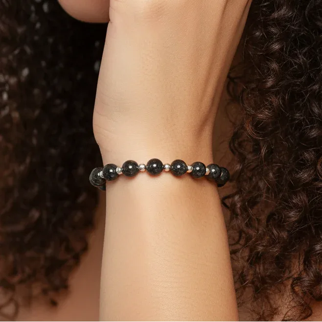 Bracelet en Opale du Honduras 6mm