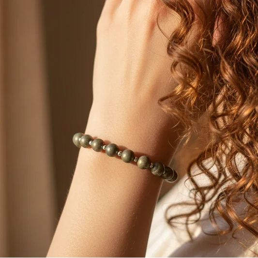 Bracelet en Pyrite