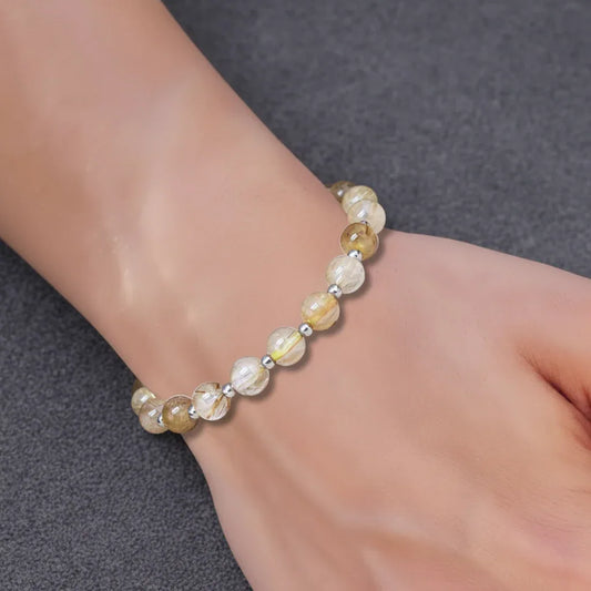 Bracelet en Quartz Rutile