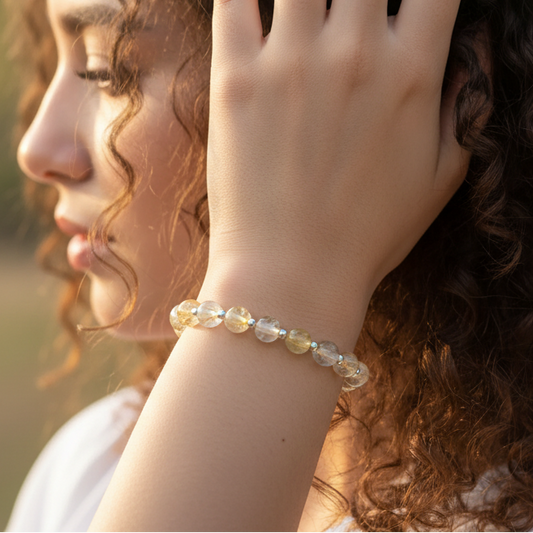 Bracelet en Quartz Rutile