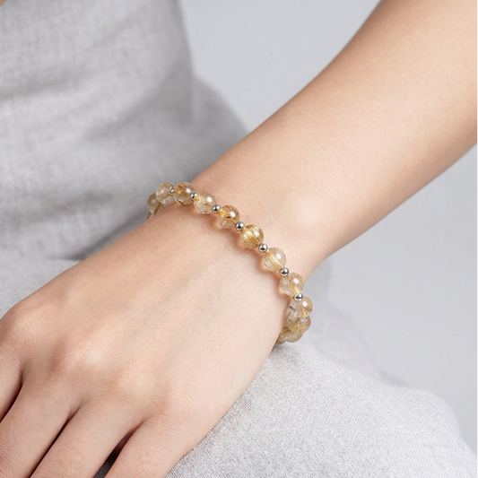 Bracelet en Quartz Rutile