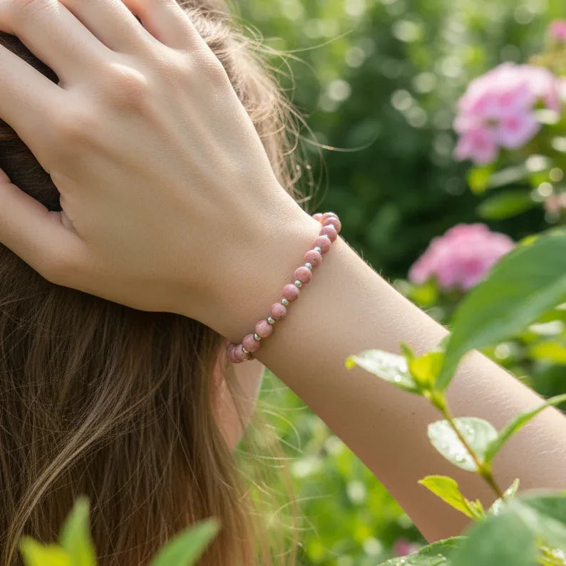 Bracelet en Rhodochrosite 8mm - ENAE Minéraux