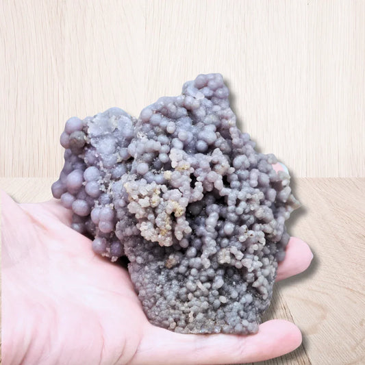 Calcédoine botryoïdale ou grappe brute 307g (MB127)