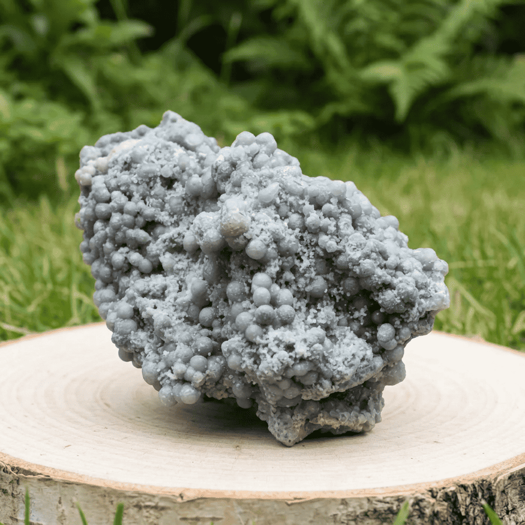 Calcédoine botryoïdale (ou grappe) brute 395g (MB128)
