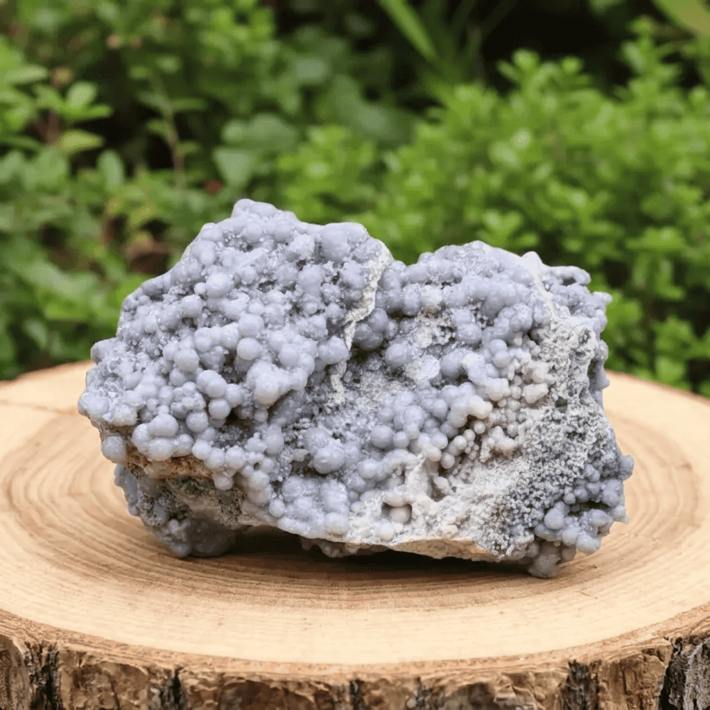 Calcédoine botryoïdale (ou grappe) brute 395g (MB128)