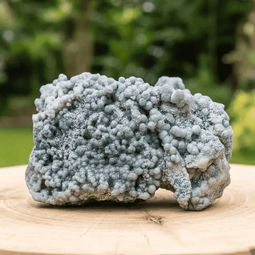 Calcédoine botryoïdale (ou grappe) brute 395g (MB128)
