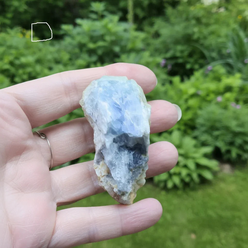 Calcite bleue brute au choix (MB556)