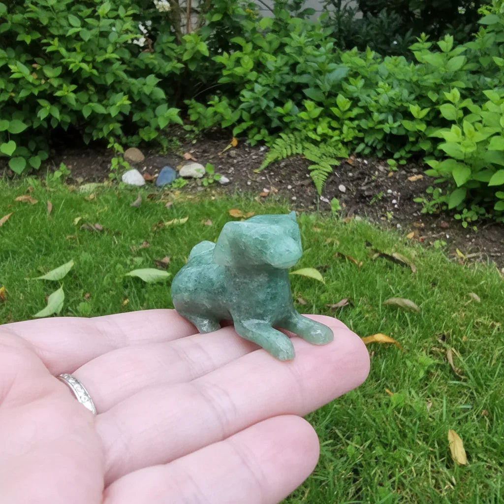 Chien en Aventurine verte 17g (PRGFL615-9)