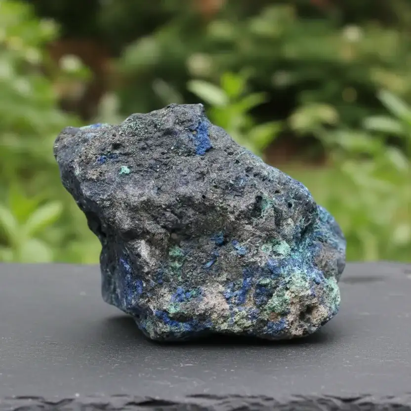 Cristaux d'Azurite et Malachite bruts 201g (MB409 - 1)