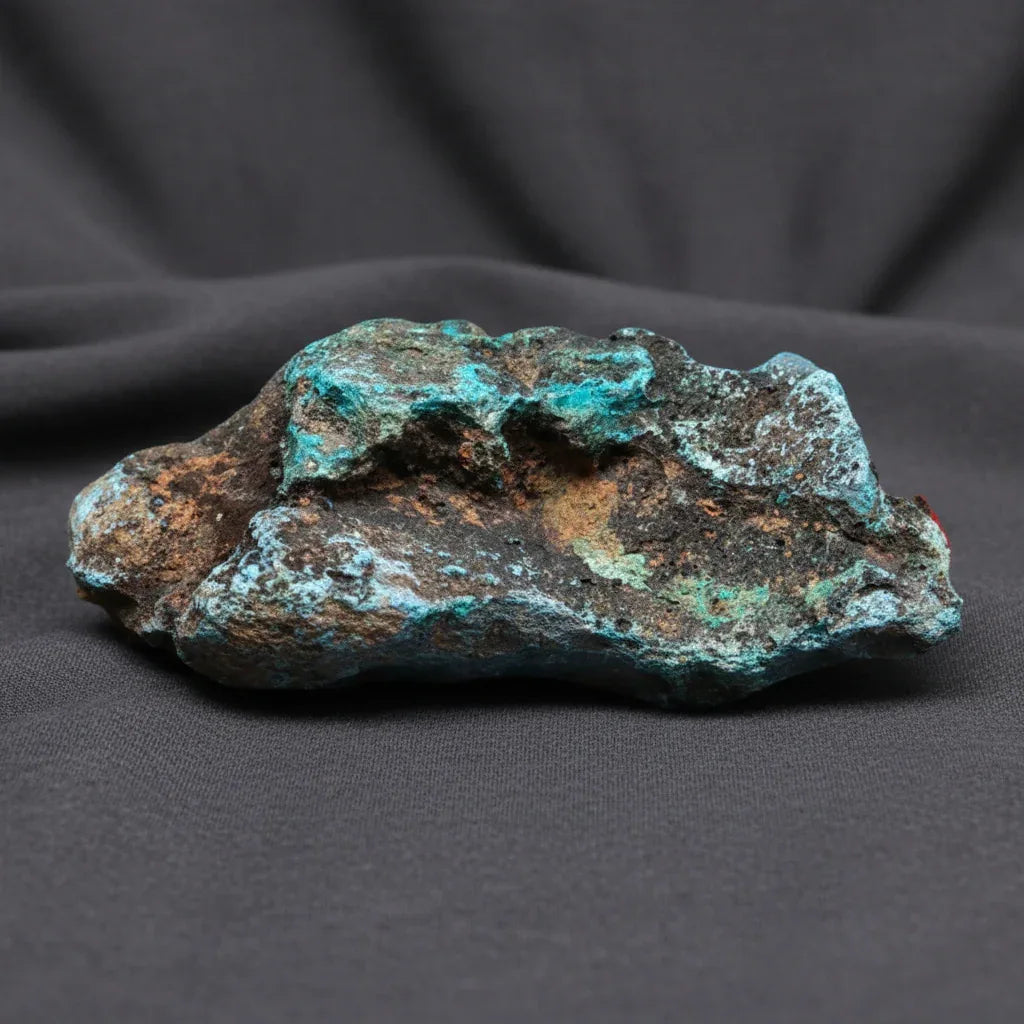 Dioptase, Shattuckite, Planchéite, Chrysocolle brute 85g (MB410-1)