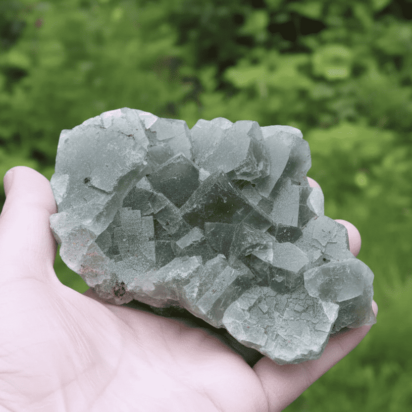 Fluorite (ou Fluorine) verte brute 487g (MB237)