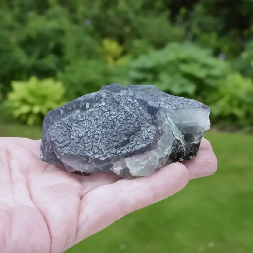Fluorite bleu - verte brute 207g (MB402)