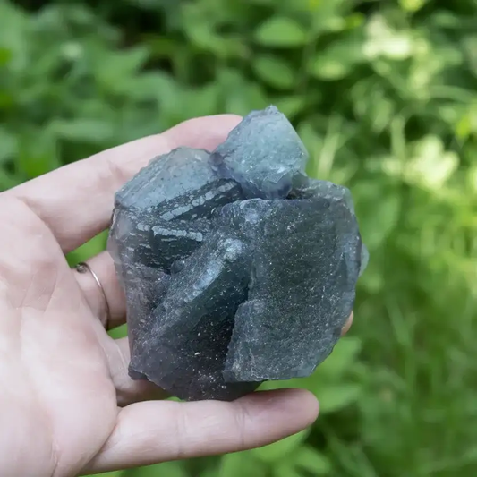 Fluorite bleu - verte brute 207g (MB402)