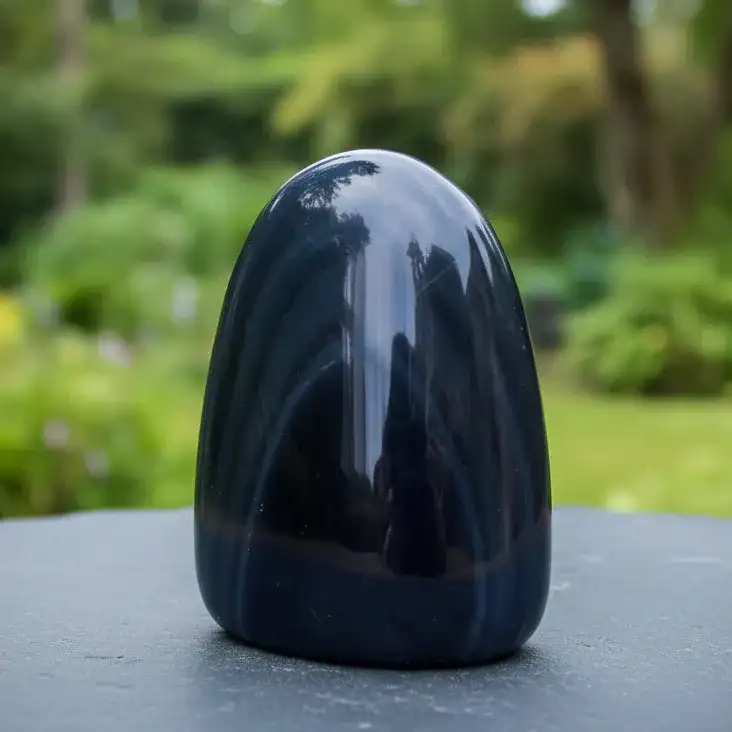 Forme libre à poser en Obsidienne Œil Céleste 160g (PRGFL579)