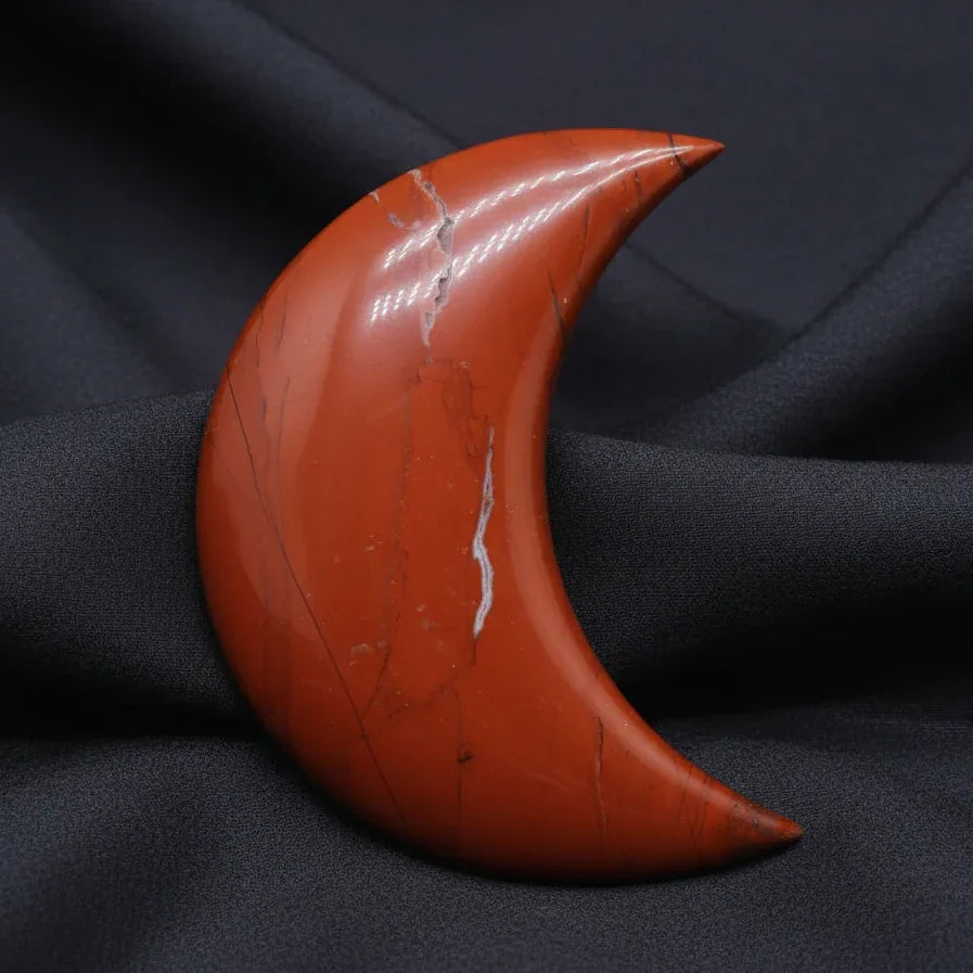 Lune polie en Jaspe rouge 135g (PRGFL397-8)